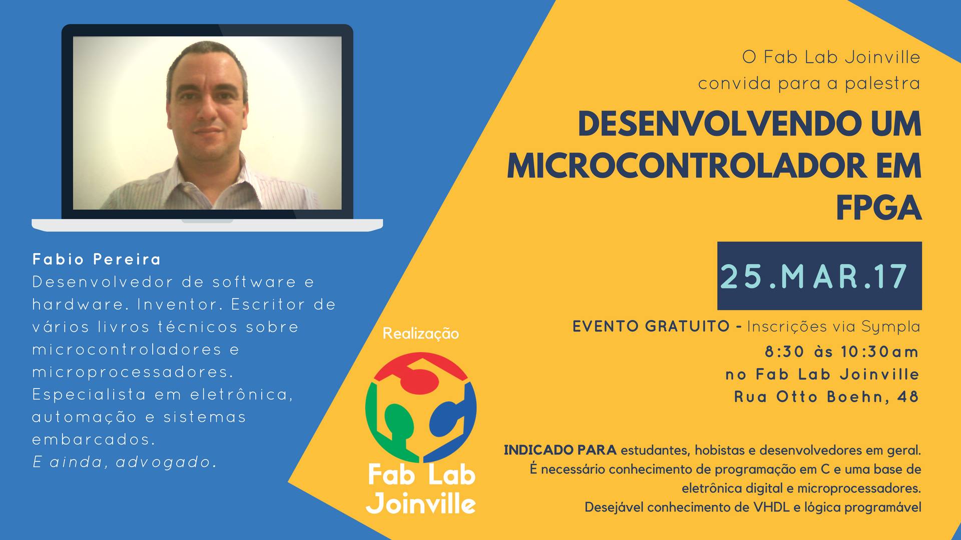Palestra: Desenvolvendo um microcontrolador com VHDL